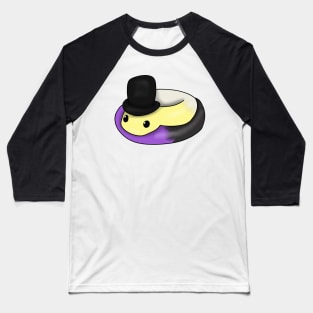 Nonbinary Snake in a top hat Baseball T-Shirt